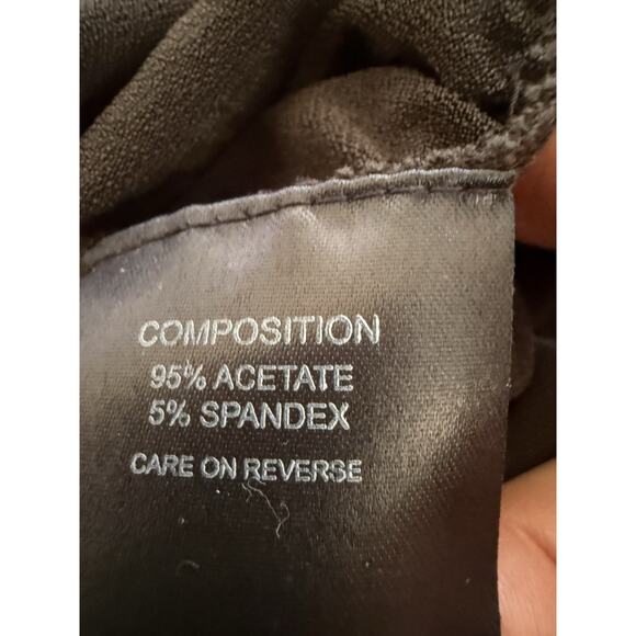 Herve Leger Paris Cutout Deep V Long Sleeve Top Black Womens M Chic Sexy Classic - Picture 6 of 9